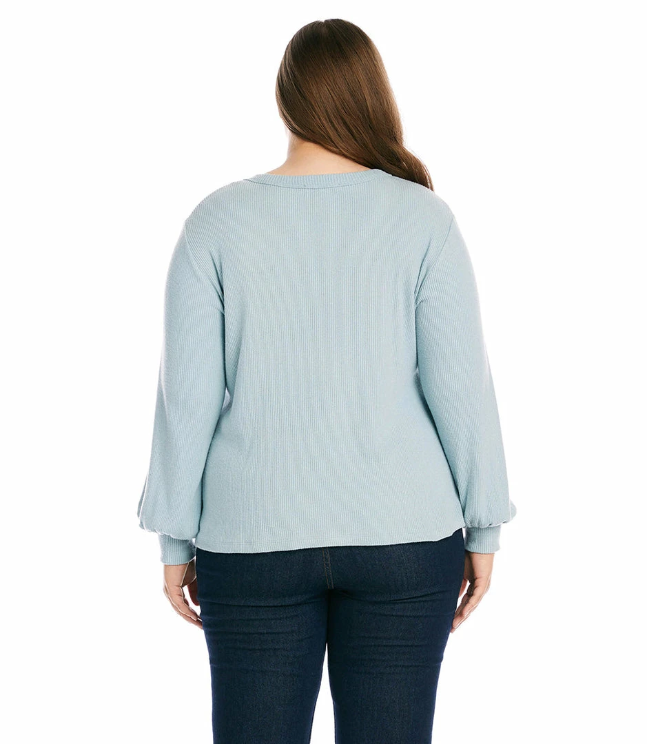 Karen Kane Plus Size Side Pick-Up Top