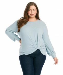 Karen Kane Plus Size Side Pick-Up Top