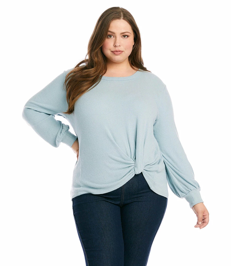 Karen Kane Plus Size Side Pick-Up Top