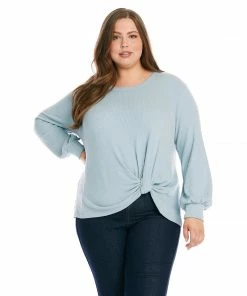 Karen Kane Plus Size Side Pick-Up Top