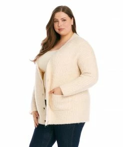 Karen Kane Plus Size Grandpa Cardigan
