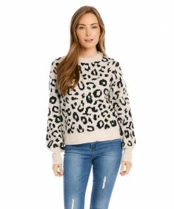 Karen Kane Animal Jacquard Sweater