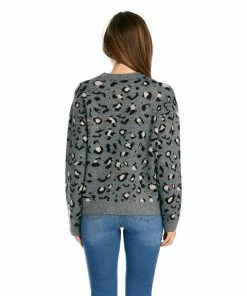 Karen Kane Animal Jacquard Sweater Clothing