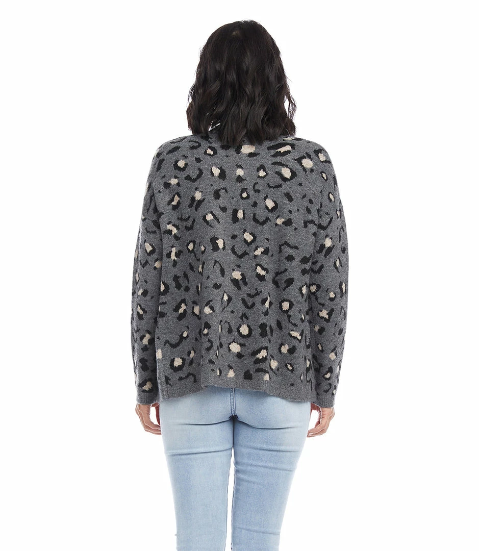 Karen Kane Clothing Animal Jacquard Cardigan