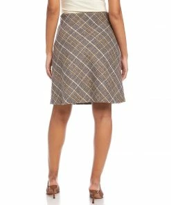 Karen Kane Bias Cut Glen Plaid Skirt New Arrivals