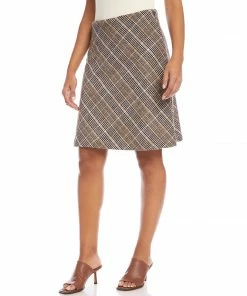 Karen Kane Bias Cut Glen Plaid Skirt New Arrivals