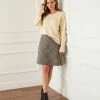 Karen Kane Bias Cut Glen Plaid Skirt New Arrivals