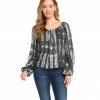 Karen Kane New Arrivals Blouson Sleeve Peasant Top