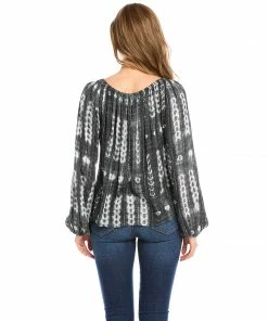 Karen Kane New Arrivals Blouson Sleeve Peasant Top