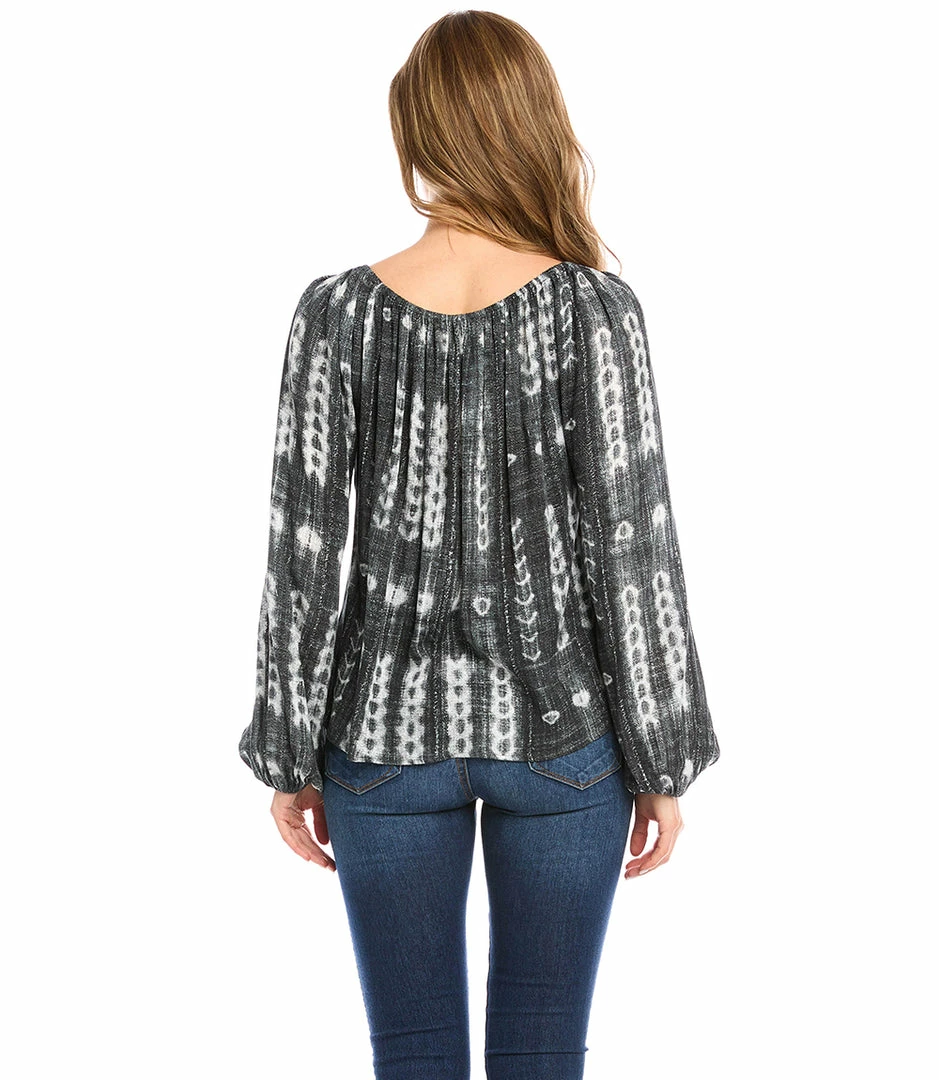 Karen Kane New Arrivals Blouson Sleeve Peasant Top