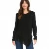 Karen Kane New Arrivals Petite Size Asymmetric Fringe Top