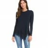 Karen Kane New Arrivals Asymmetric Fringe Top