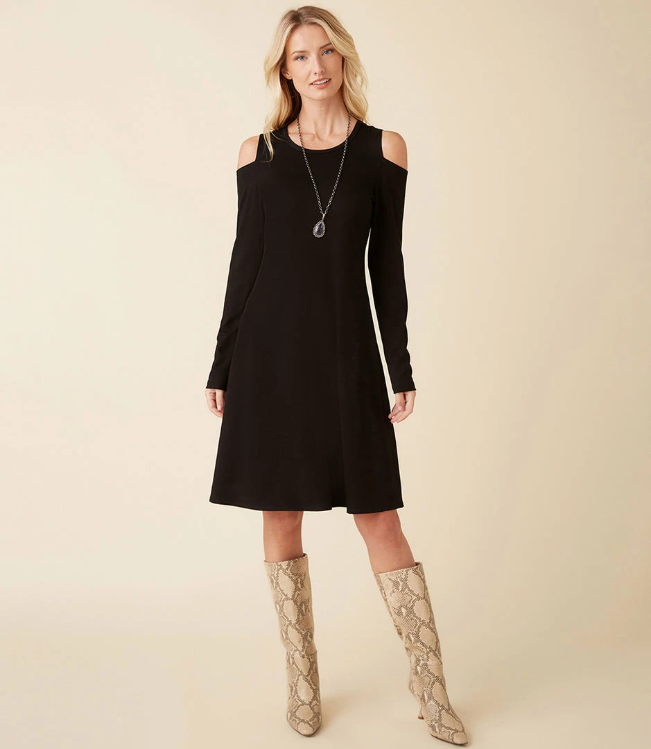 Karen Kane Cold Shoulder A-Line Dress New Arrivals