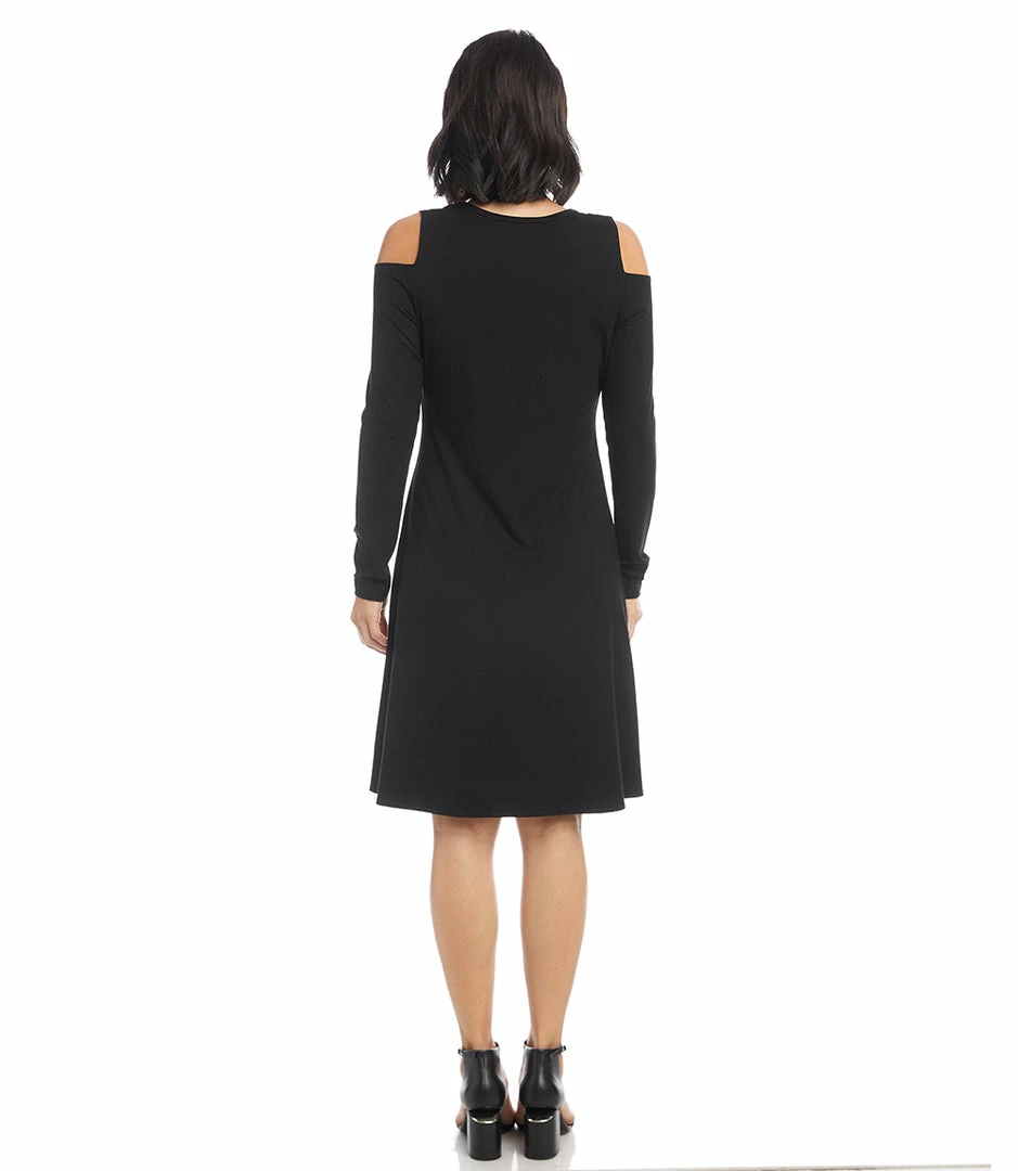 Karen Kane Cold Shoulder A-Line Dress New Arrivals