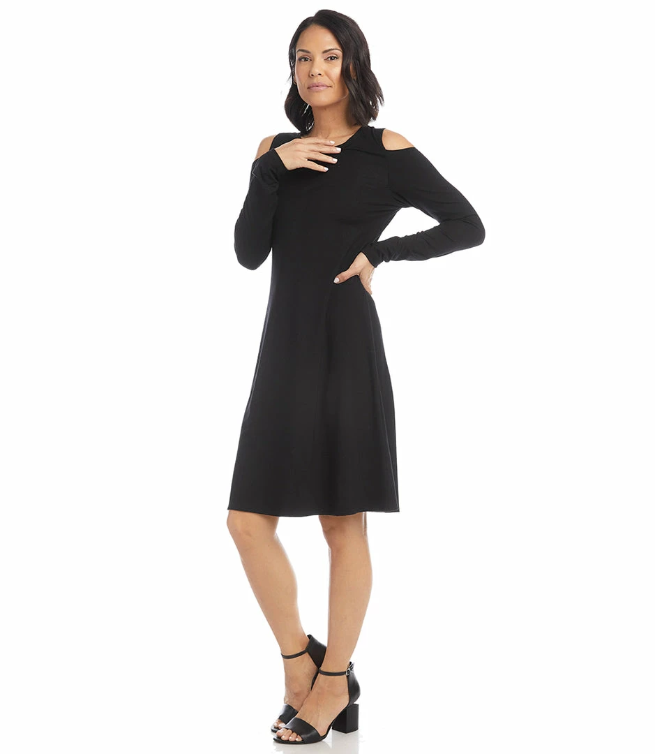 Karen Kane Cold Shoulder A-Line Dress New Arrivals