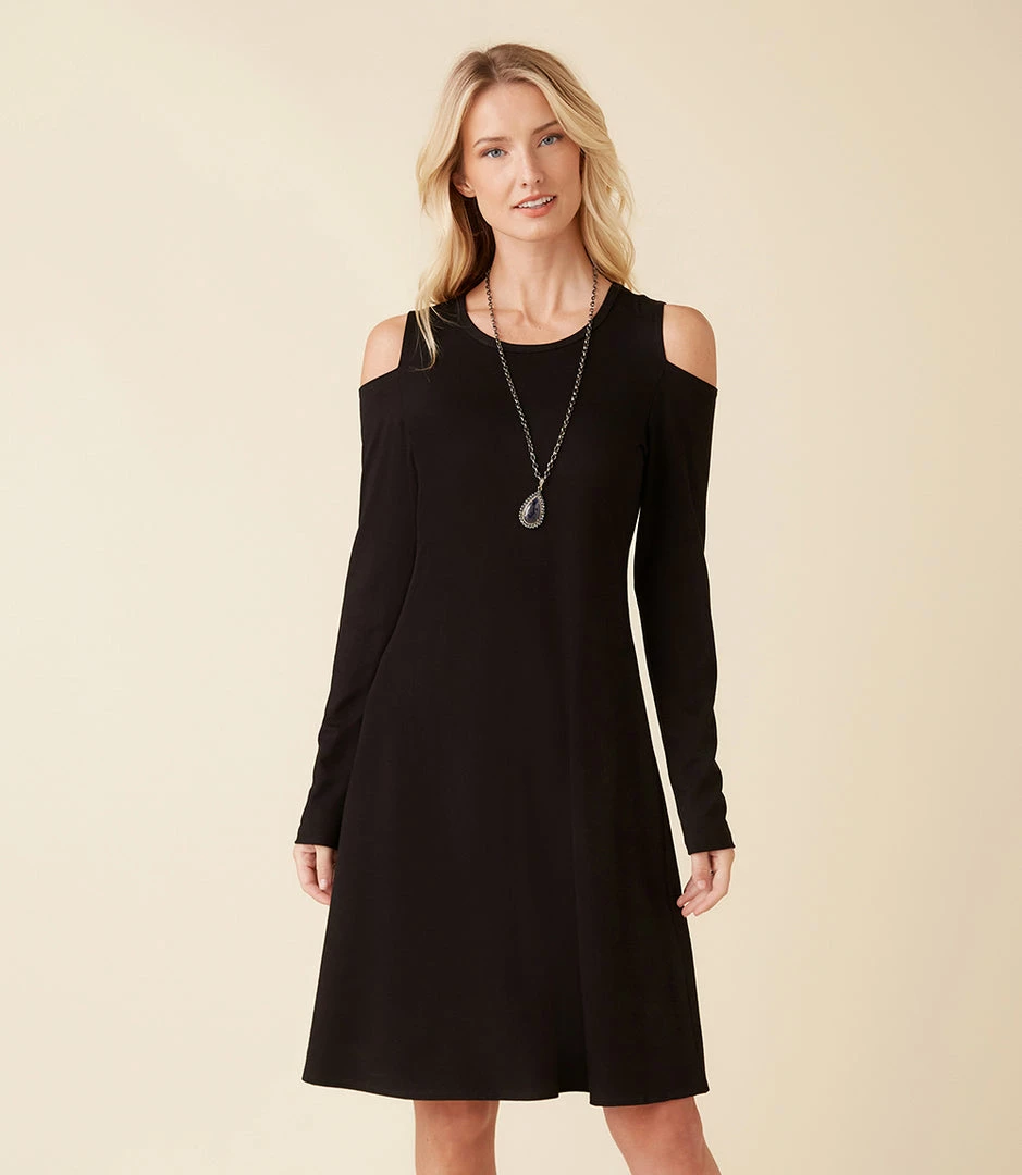 Karen Kane Cold Shoulder A-Line Dress New Arrivals
