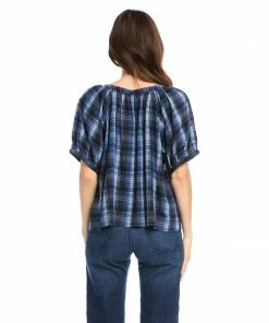 Karen Kane New Arrivals Short Sleeve Peasant Top