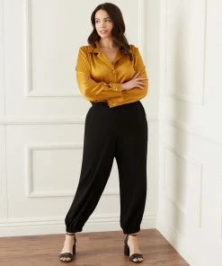Karen Kane Plus Size Crepe Jogger New Arrivals