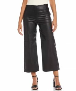 Karen Kane New Arrivals Cropped Faux Leather Pants