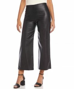 Karen Kane New Arrivals Cropped Faux Leather Pants