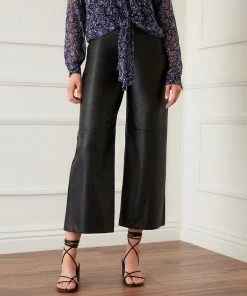 Karen Kane New Arrivals Cropped Faux Leather Pants