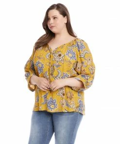 Karen Kane New Arrivals Plus Size Blouson Sleeve Top