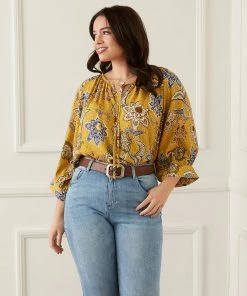 Karen Kane New Arrivals Plus Size Blouson Sleeve Top