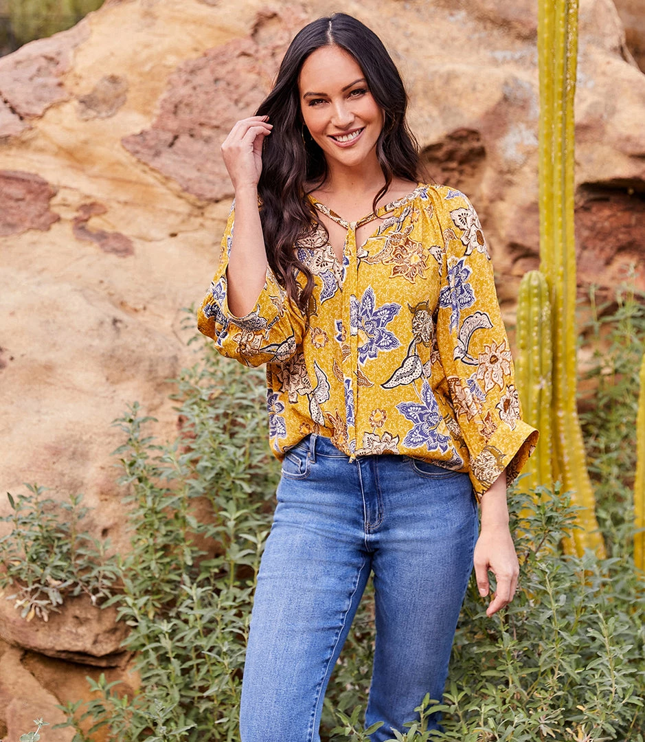 Karen Kane New Arrivals Blouson Sleeve Top