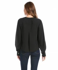 Karen Kane Split Placket Blouse New Arrivals