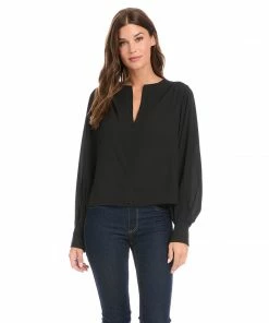 Karen Kane Split Placket Blouse New Arrivals