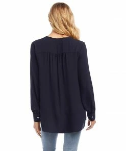 Karen Kane Crossover Tie Top