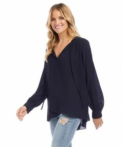 Karen Kane Crossover Tie Top