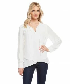 Karen Kane Crossover Tie Top
