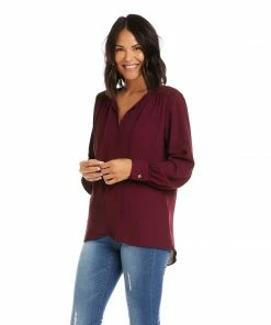 Karen Kane Crossover Tie Top