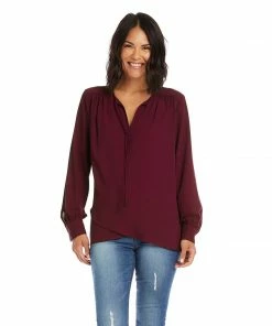 Karen Kane Crossover Tie Top