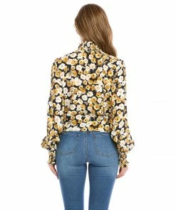 Karen Kane New Arrivals Tie-Front Top