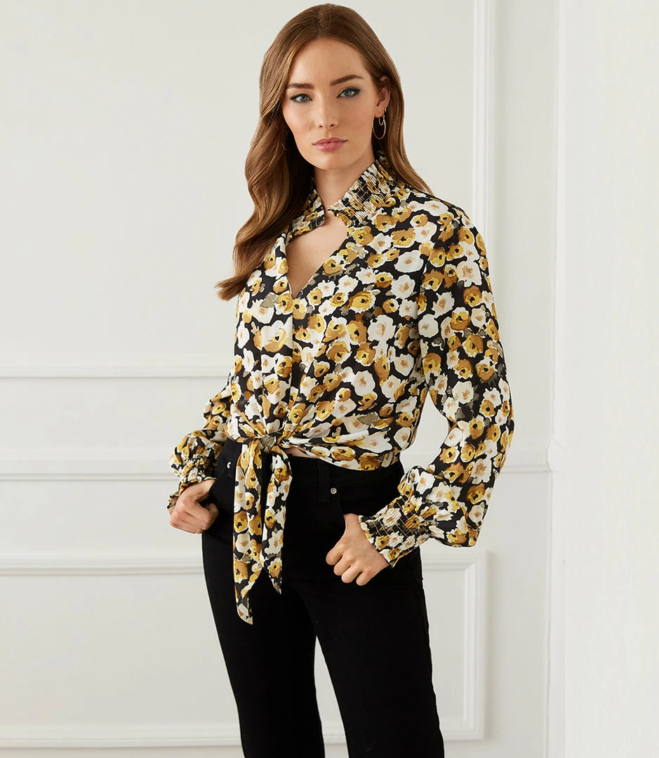 Karen Kane New Arrivals Tie-Front Top