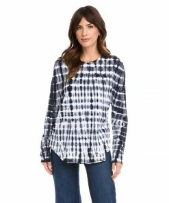 Karen Kane Long Sleeve Tie-Dye Top
