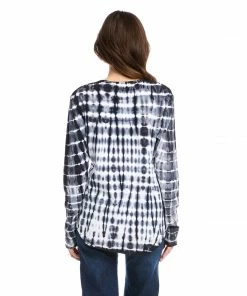 Karen Kane Long Sleeve Tie-Dye Top