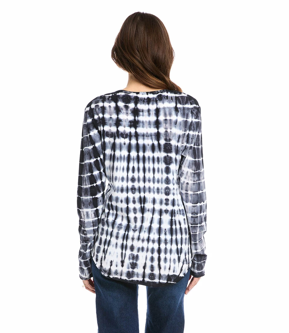 Karen Kane Long Sleeve Tie-Dye Top