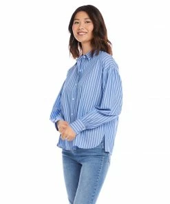 Karen Kane New Arrivals Shirred Sleeve Shirt