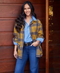 Karen Kane New Arrivals Shirred Sleeve Shirt