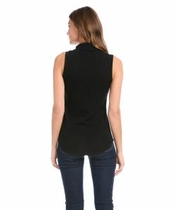 Karen Kane Sleeveless Drape Neck Top