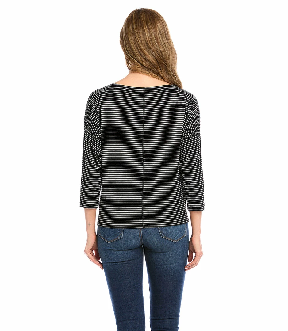 Karen Kane New Arrivals 3/4 Sleeve Boatneck Top