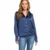 Karen Kane Petite Size Long Sleeve Button Up Shirt New Arrivals