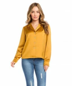 Karen Kane Long Sleeve Button Up Shirt