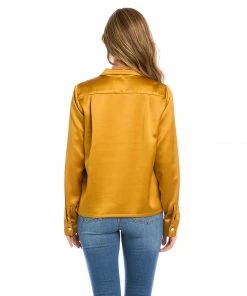 Karen Kane Long Sleeve Button Up Shirt