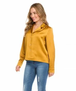 Karen Kane Long Sleeve Button Up Shirt