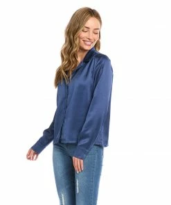 Karen Kane Long Sleeve Button Up Shirt