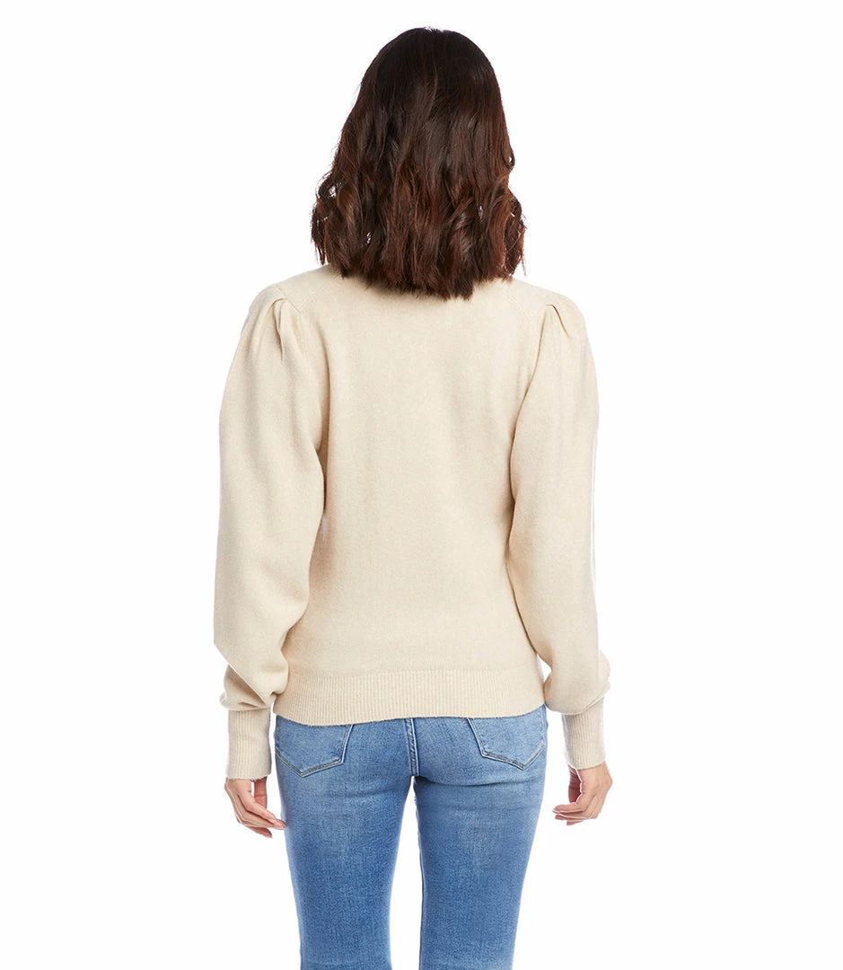 Karen Kane Poof Sleeve Sweater